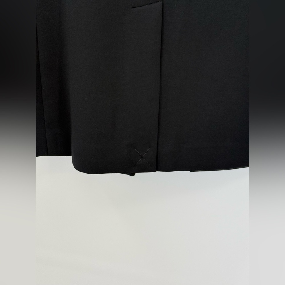 Spanx Collarless Black Tailored Blazer – Sleek Single Button Structured Jacket - Picture 9 of 16